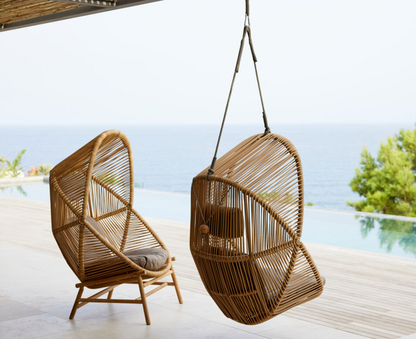 Hive Woven Hanging Chair with Cushions