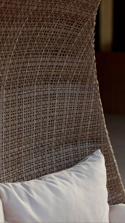 PALOMA IVORY NATURAL WOVEN DOUBLE HANGING CHAIR