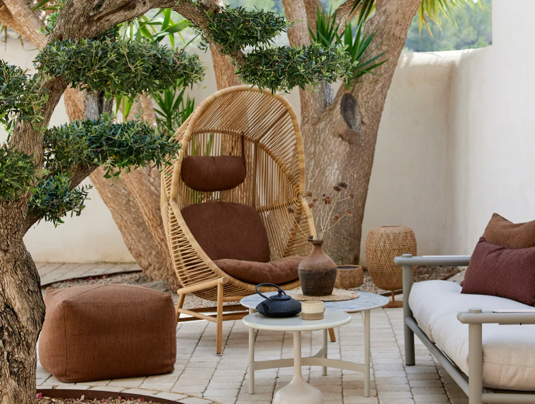 Hive Woven Hanging Chair with Cushions