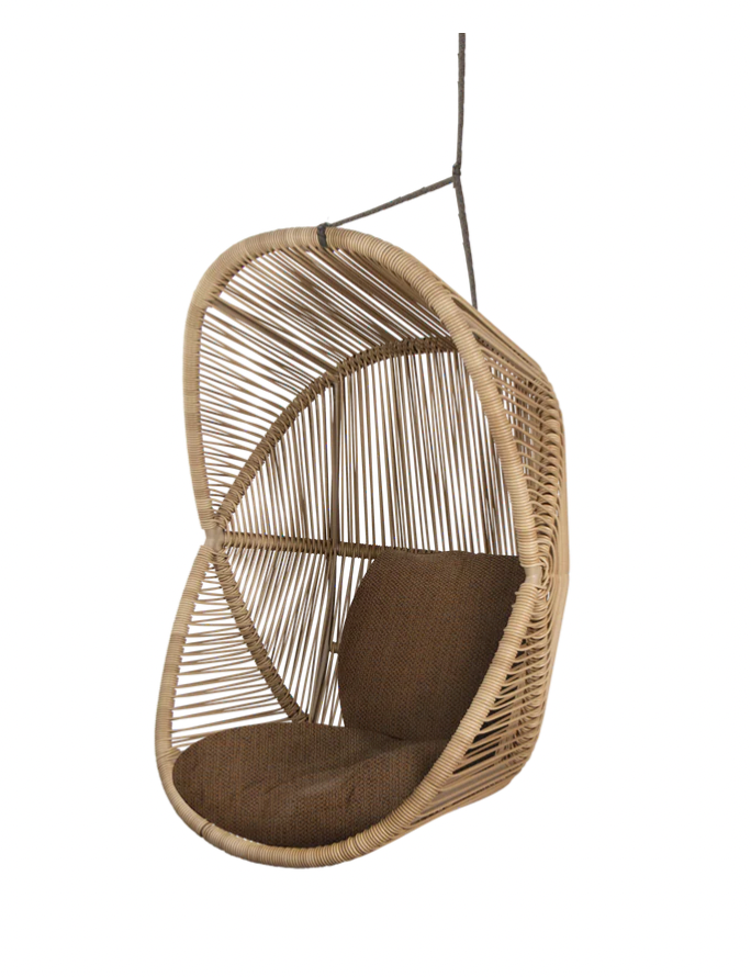 Hive Woven Hanging Chair with Cushions
