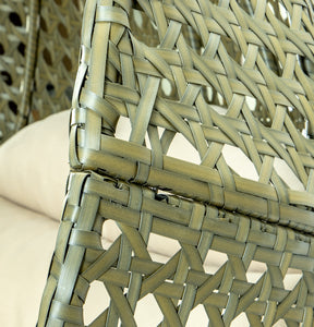 Modern Green Wicker - Modular Double Hanging Chair - HangingComfort