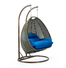 Load image into Gallery viewer, Modern Beige Wicker - Double Hanging Chair - HangingComfort