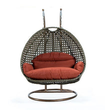 Load image into Gallery viewer, Modern Beige Wicker - Double Hanging Chair - HangingComfort