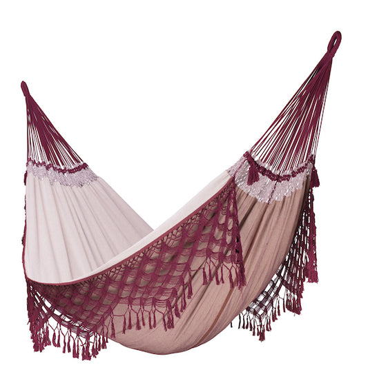 Bossanova - Bordeaux - Luxury Organic Cotton Kingsize Hammock - HangingComfort