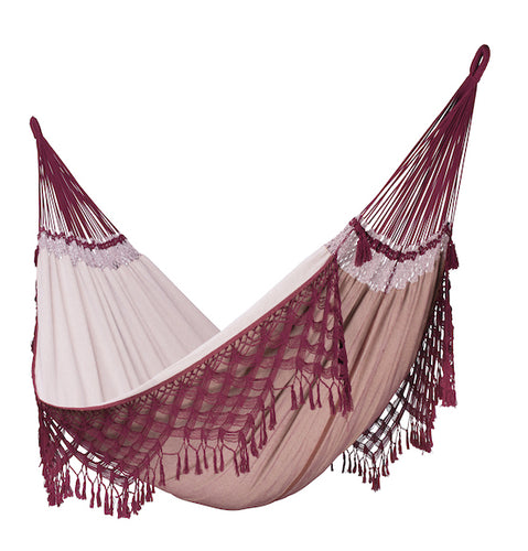 Bossanova - Bordeaux - Luxury Organic Cotton Kingsize Hammock - HangingComfort