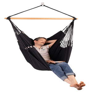 Habana - Onyx - Organic Cotton Hammock Chair - HangingComfort