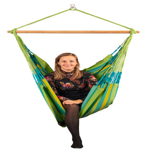 Domingo - Lime - Weather Resistant Hammock Chair - HangingComfort
