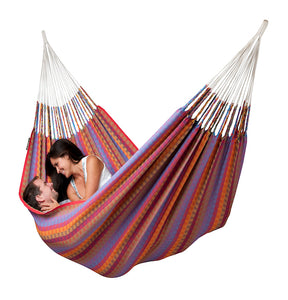 Carolina - Flowers - Organic Cotton Double Hammock - HangingComfort