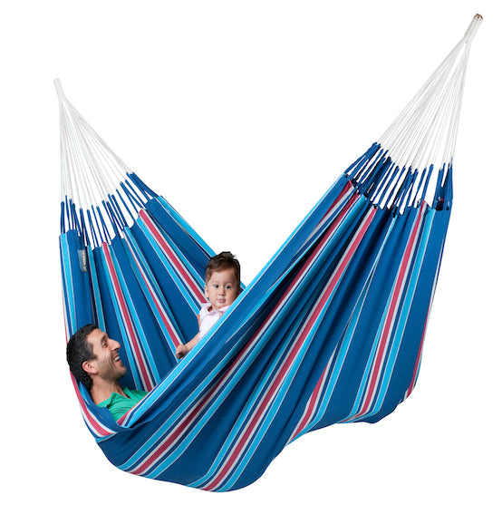 Currambera - Blueberry - Organic Cotton Double Hammock - HangingComfort