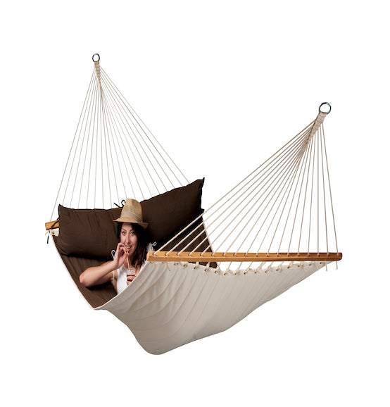 Alabama - Arabica - Quilted Kingsize Spreader Bar Hammock - HangingComfort