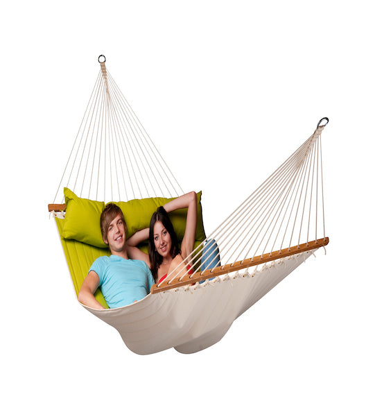Alabama - Avocado - Quilted Kingsize Spreader Bar Hammock - HangingComfort