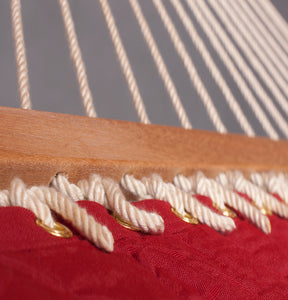 Alabama Red Pepper - Quilted Kingsize Spreader Bar Hammock - HangingComfort