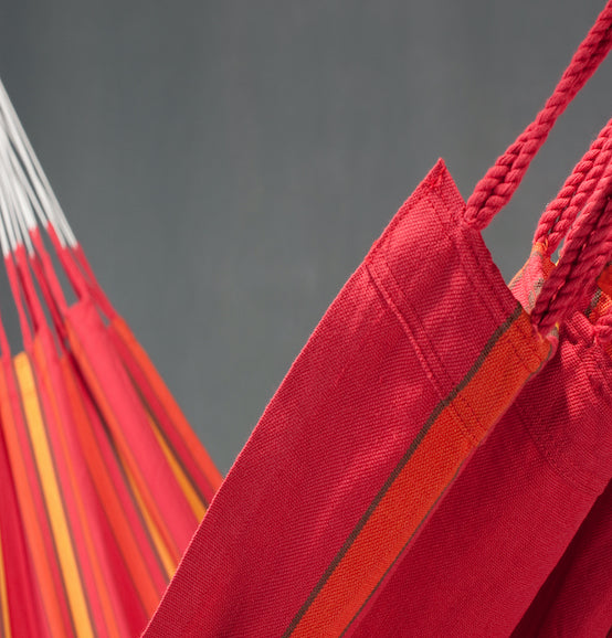 Currambera - Cherry - Organic Cotton Double Hammock - HangingComfort