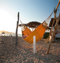 Load image into Gallery viewer, Carolina - Citrus - Organic Cotton Double Hammock - HangingComfort
