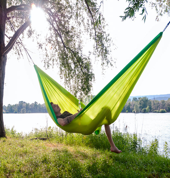 Colibri 3.0 - Palm - Single Travel Hammock with Suspension - HangingComfort