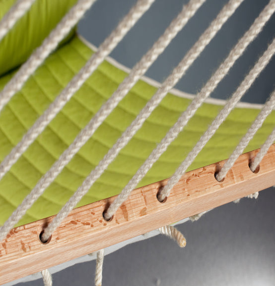 Alabama - Avocado - Quilted Kingsize Spreader Bar Hammock - HangingComfort