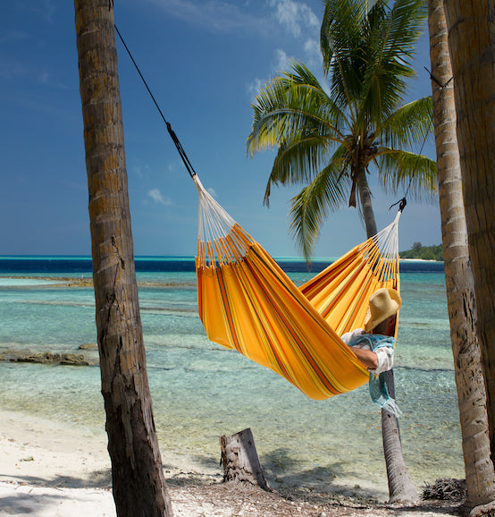 Currambera - Apricot - Organic Cotton Double Hammock - HangingComfort