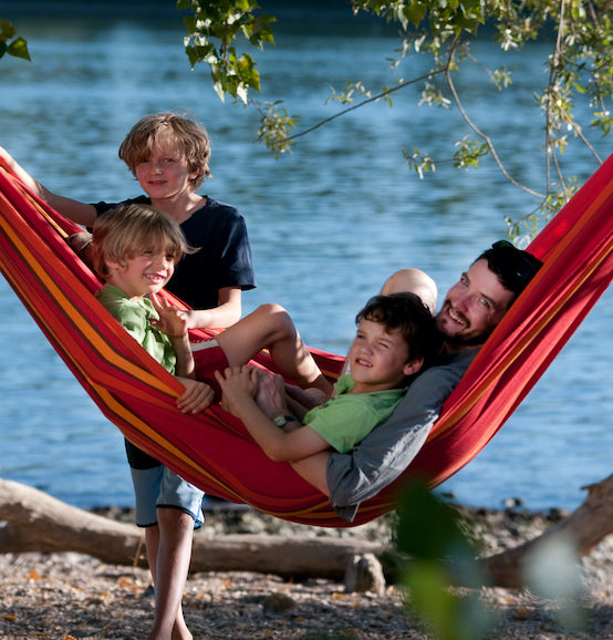 Currambera - Cherry - Organic Cotton Double Hammock - HangingComfort