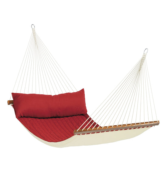 Alabama Red Pepper - Quilted Kingsize Spreader Bar Hammock - HangingComfort