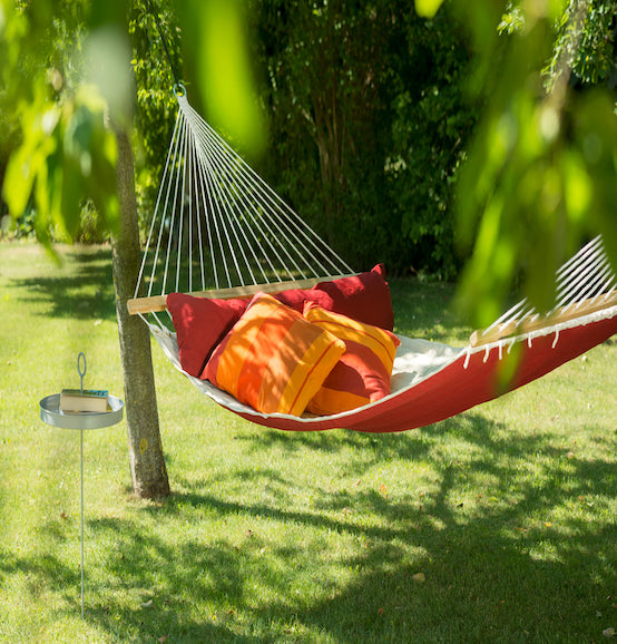 Mosero - Silver - Powder Coated Steel Hammock Table - HangingComfort