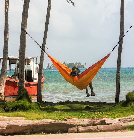 Colibri 3.0 - Sunrise - Single Travel Hammock with Suspension - HangingComfort