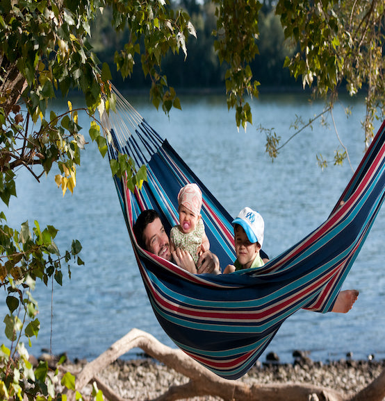 Currambera - Blueberry - Organic Cotton Double Hammock - HangingComfort
