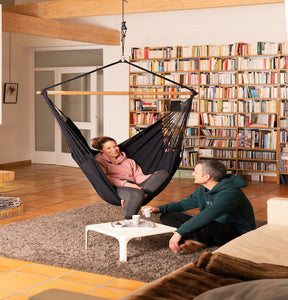 Habana - Onyx - Organic Cotton Hammock Chair - HangingComfort