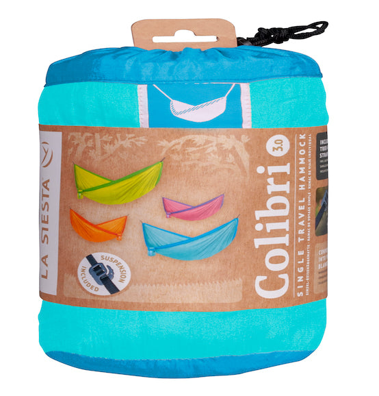 Colibri 3.0 - Caribic - Single Travel Hammock with Suspension - HangingComfort