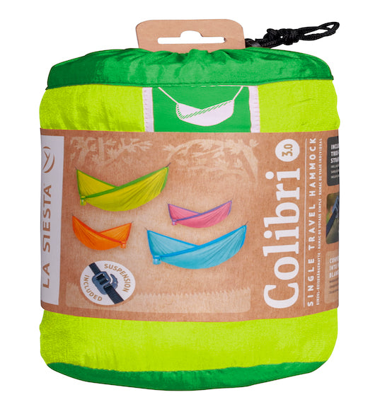 Colibri 3.0 - Palm - Single Travel Hammock with Suspension - HangingComfort