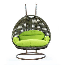 Load image into Gallery viewer, Modern Beige Wicker - Double Hanging Chair - HangingComfort