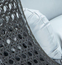 Load image into Gallery viewer, Modern Charcoal Wicker - Double Hanging Chair - HangingComfort