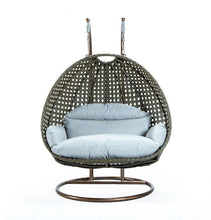 Load image into Gallery viewer, Modern Beige Wicker - Double Hanging Chair - HangingComfort